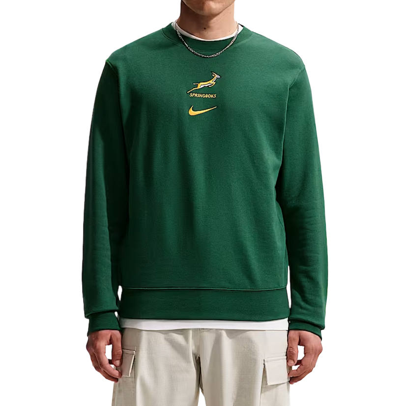 Nike Nike Sweatshirts Men's Canyon Green/University Gold Crew Neck Moderate