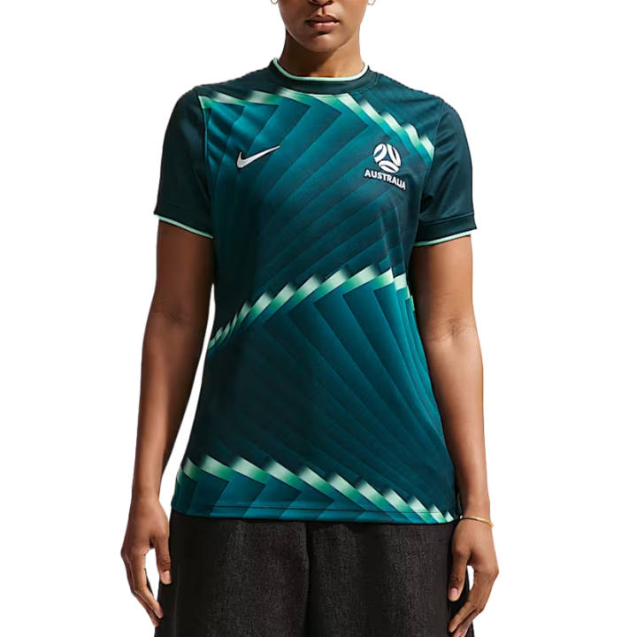 Nike Nike Soccer Jerseys Women's Midnight Spruce Green/Neon Green/Sail White Crew Neck Moderate