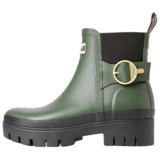 BARBOUR Rain Boots Women's High Top Olive Green