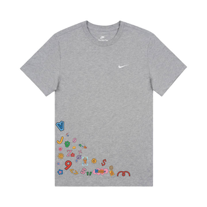 Nike Nike Sportswear T Shirts Unisex Gray Crew Neck Moderate Straight Fit