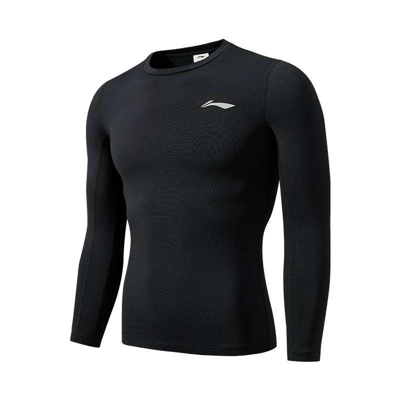 Li-Ning Li Ning Fitness Clothing Men's Black Crew Neck Moderate