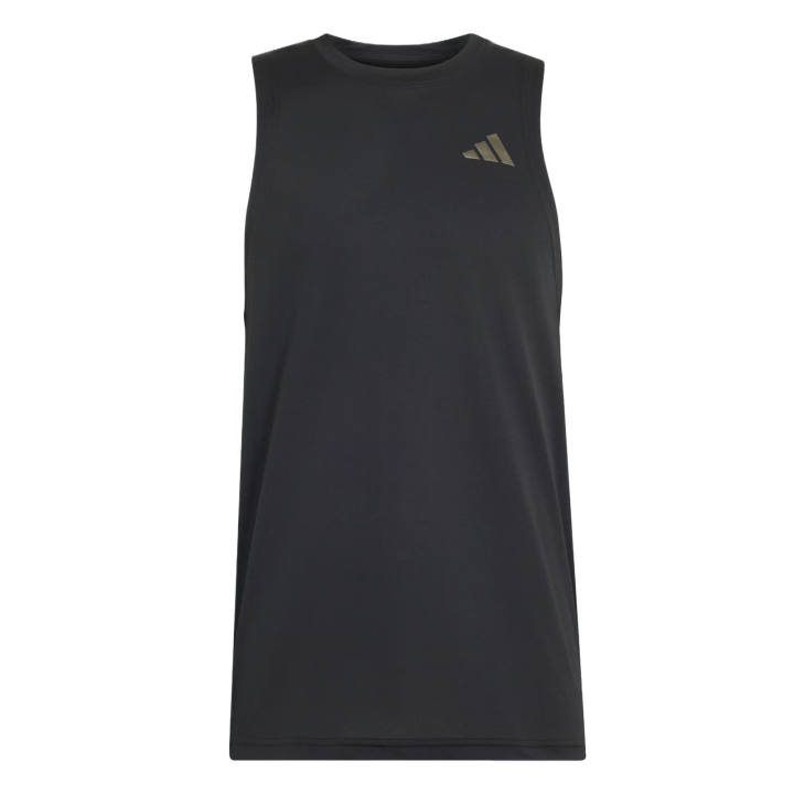 Adidas Adidas Tennis Tops Men's Black Crew Neck Moderate