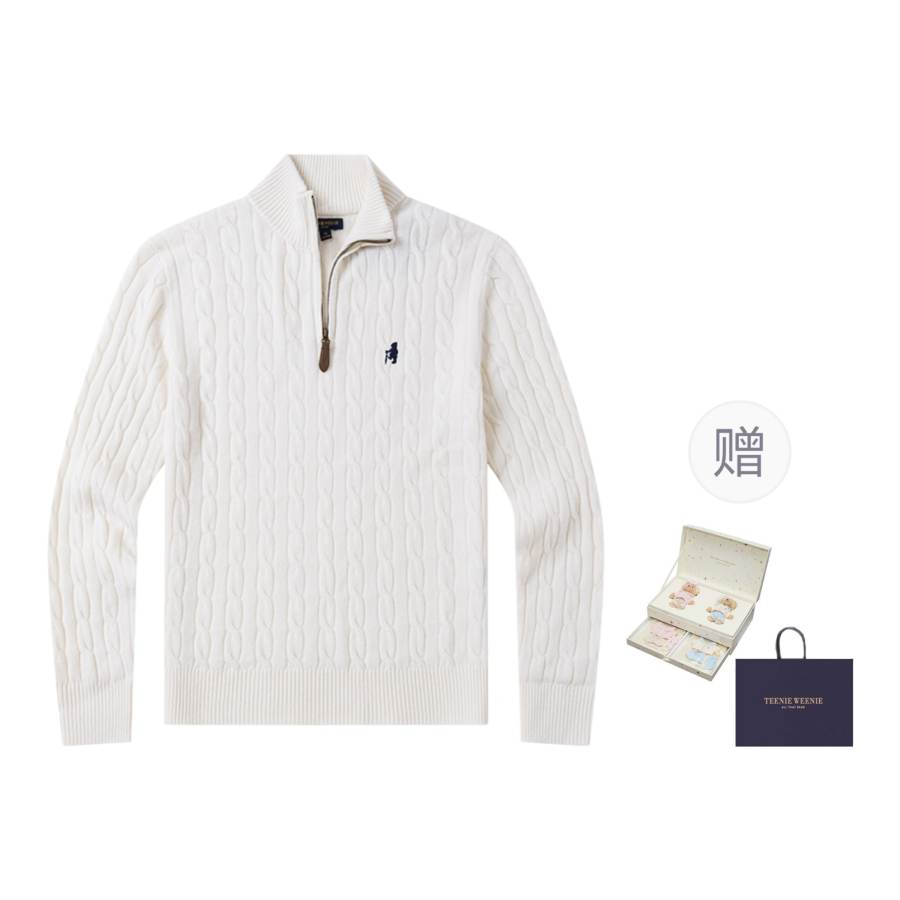 Teenie Weenie Men American Old Money Style Collection Timeless Preppy Style Winter Sweater Unisex
