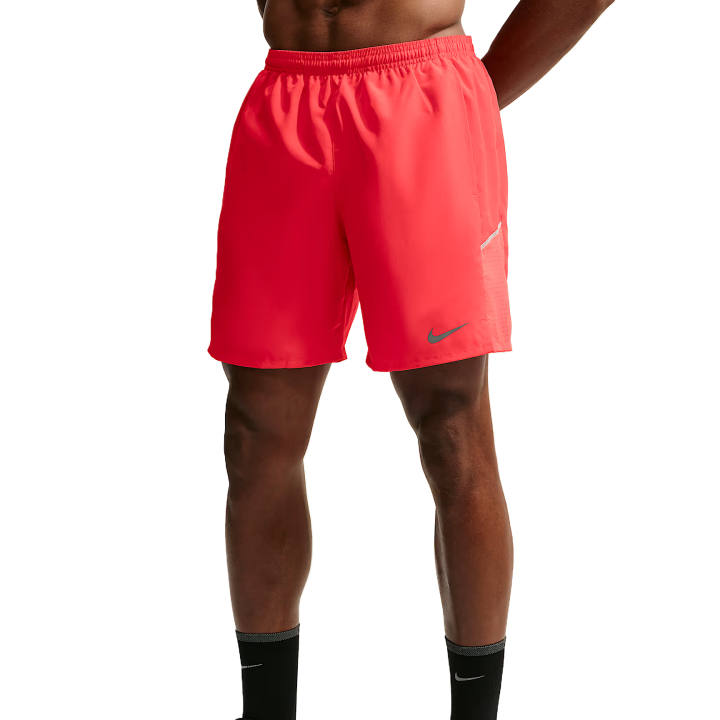 Nike Nike DRI FIT MILER Running Shorts Men's Light Red/Bright Dark Red Moderate