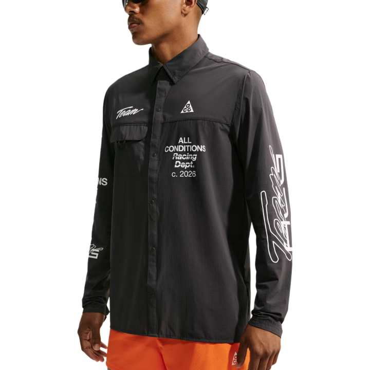 Nike Nike ACG Shirts Men's Black Lapel Moderate