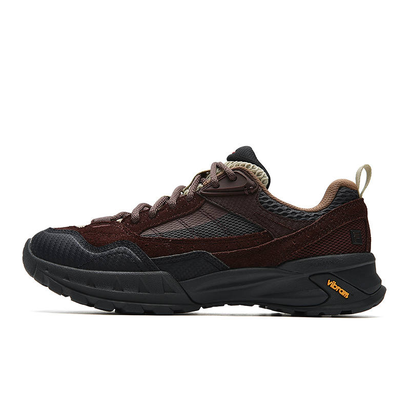 FILA Viva Outdoor Shoes Women's Low Top Dark Coffee Brown/Oyster Black