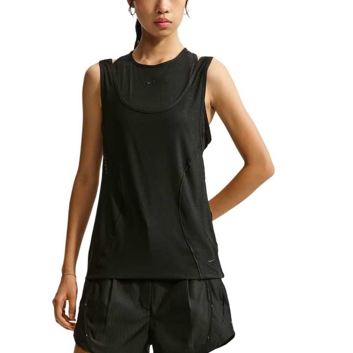Nike Nike Tank Tops Women's Black Crew Neck Moderate