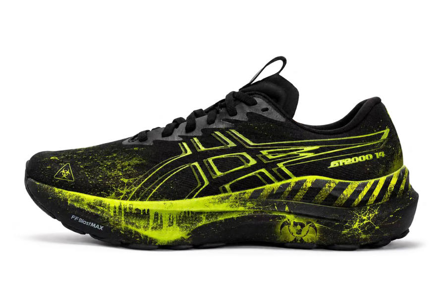 ASICS GT 2000 14 Running Shoes Men's Low Top Black/Green
