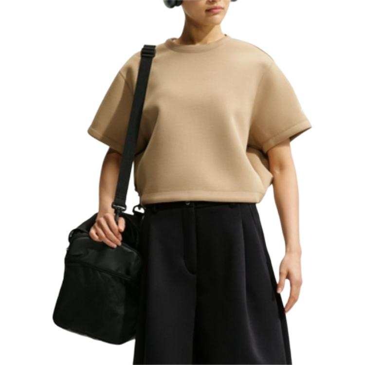 Nike Nike T Shirts Women's Beige Crew Neck