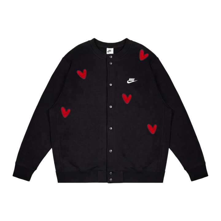Nike Nike Sportswear Sweatshirts Unisex Black Baseball Collar Moderate