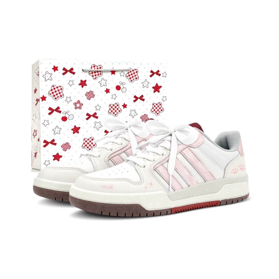 Adidas Adidas ENTRAP Skateboard Shoes Unisex Low Top White Pink