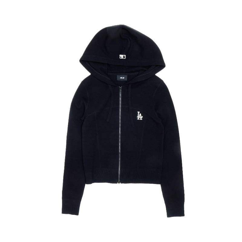 MLB Knitwear Women's Los Angeles Dodgers/Black Hooded Non Detachable Moderate
