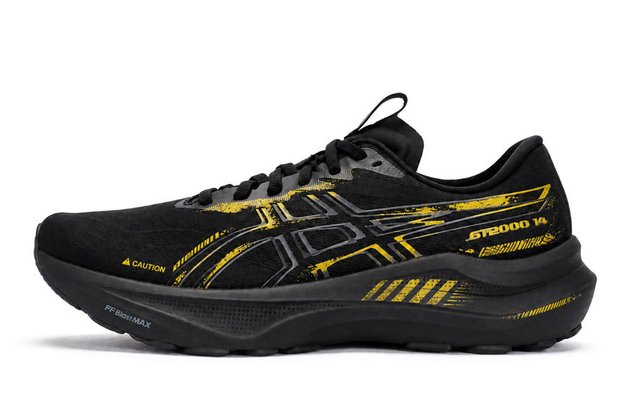 ASICS GT 2000 14 Running Shoes Men's Low Top Black/Yellow