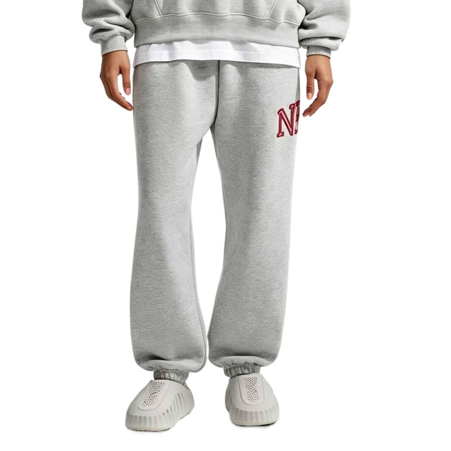 Nike Nike Knitted Sweatpants Women's Wolf Gray/Heather/Resilient Red Moderate Cuffed Pants