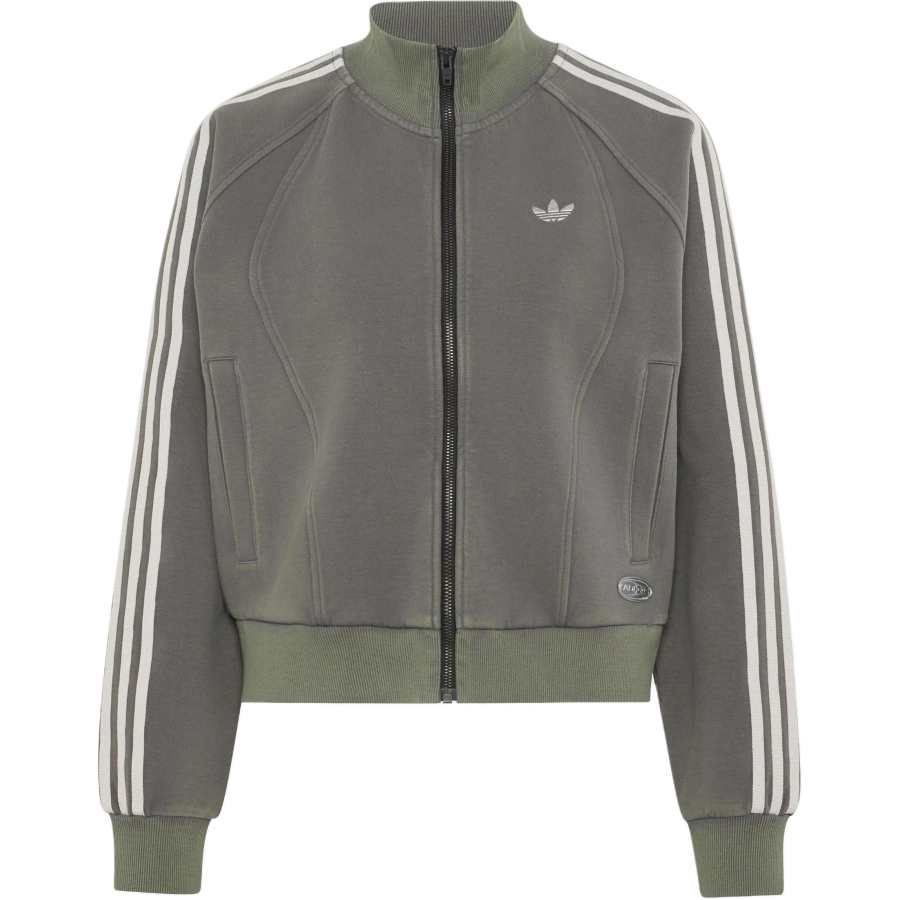 Adidas Originals Track Jackets Women's Dark Gray Stand Collar Moderate