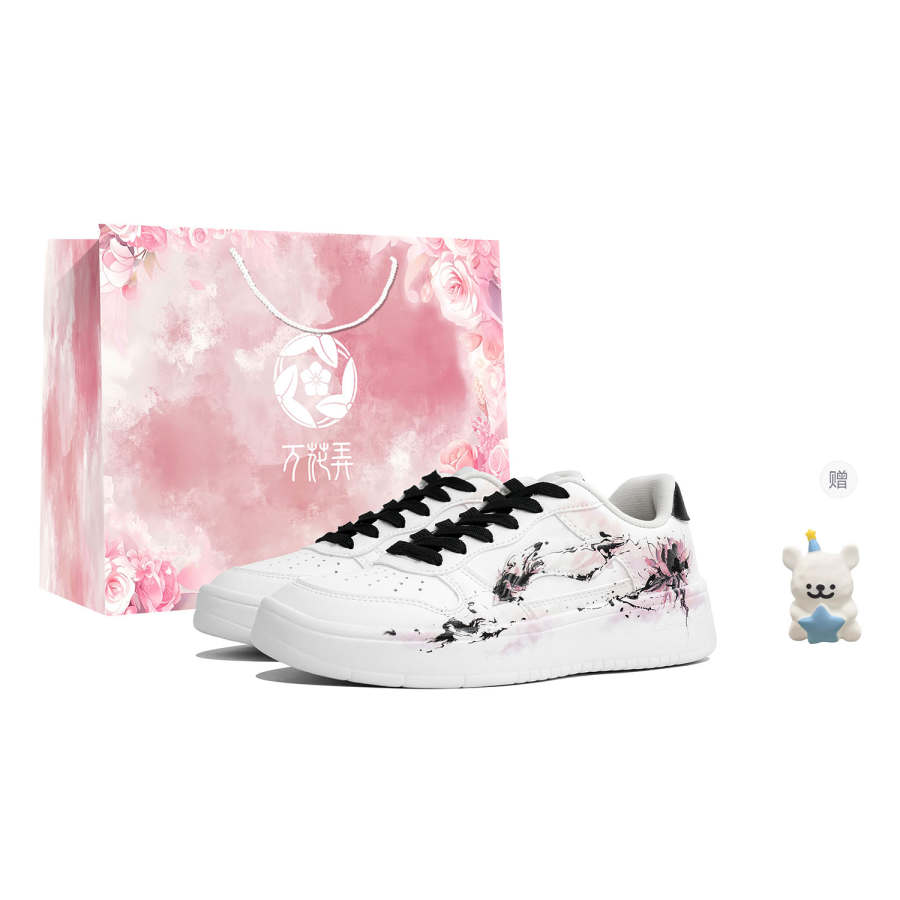 Li-Ning Li Ning Floating Boat Skateboard Shoes Unisex Low Top Black/Pink