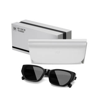 HLA Plate Frame Cat Eye Sunglasses Unisex