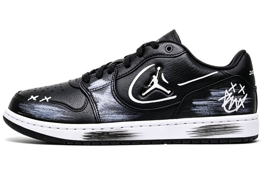 Jordan Jordan COURT CONNECT Skateboard Shoes Men's Low Top Black White