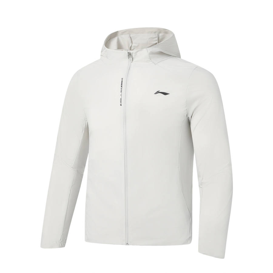 Li-Ning Li Ning Jackets Men's Crystal Gray Hooded Non Detachable Moderate