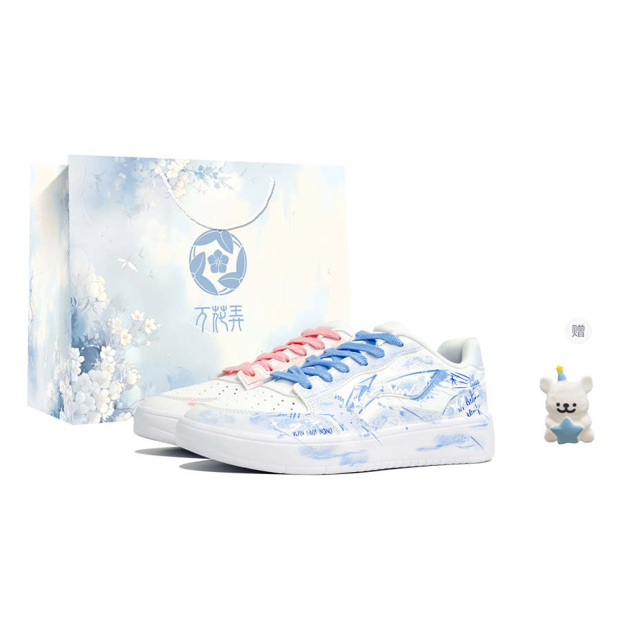 Li-Ning Li Ning Sycee Skateboard Shoes Men's Low Top Blue/Pink