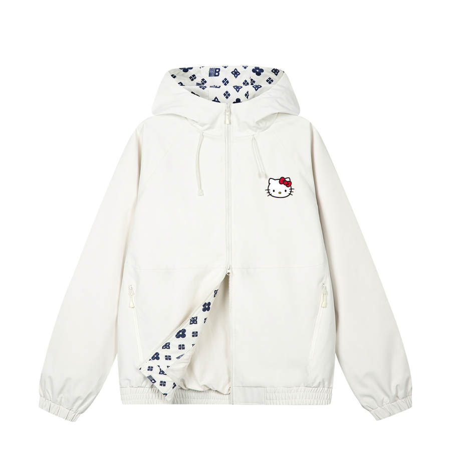 Sanrio Hello Kitty Jackets Unisex Hooded Non Detachable Moderate Straight Fit