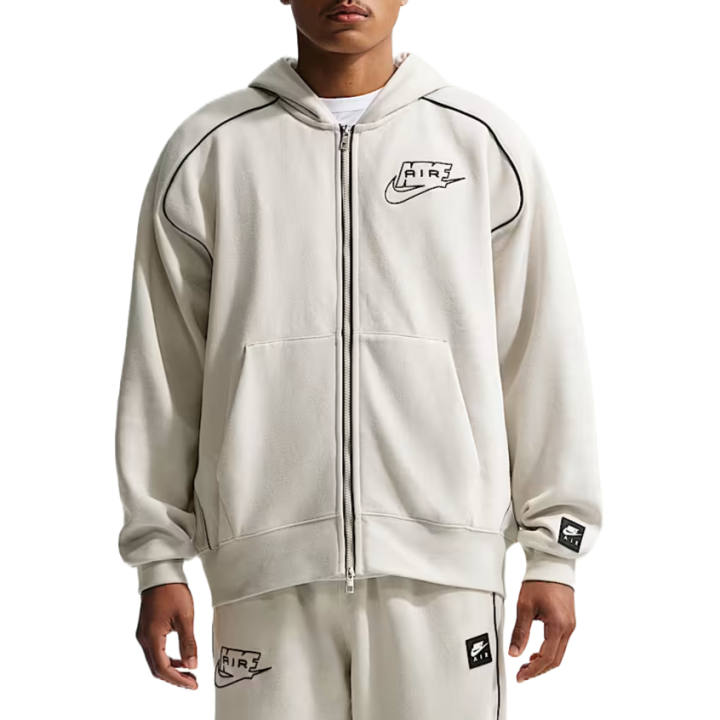 Nike Nike Air Sweatshirts Men's Light Bone/Black/Black Hooded Non Detachable Moderate