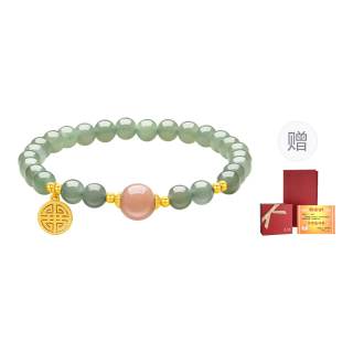 ZHOU LIU FU Hetian Jade Pale Greenish White Jade Unisex