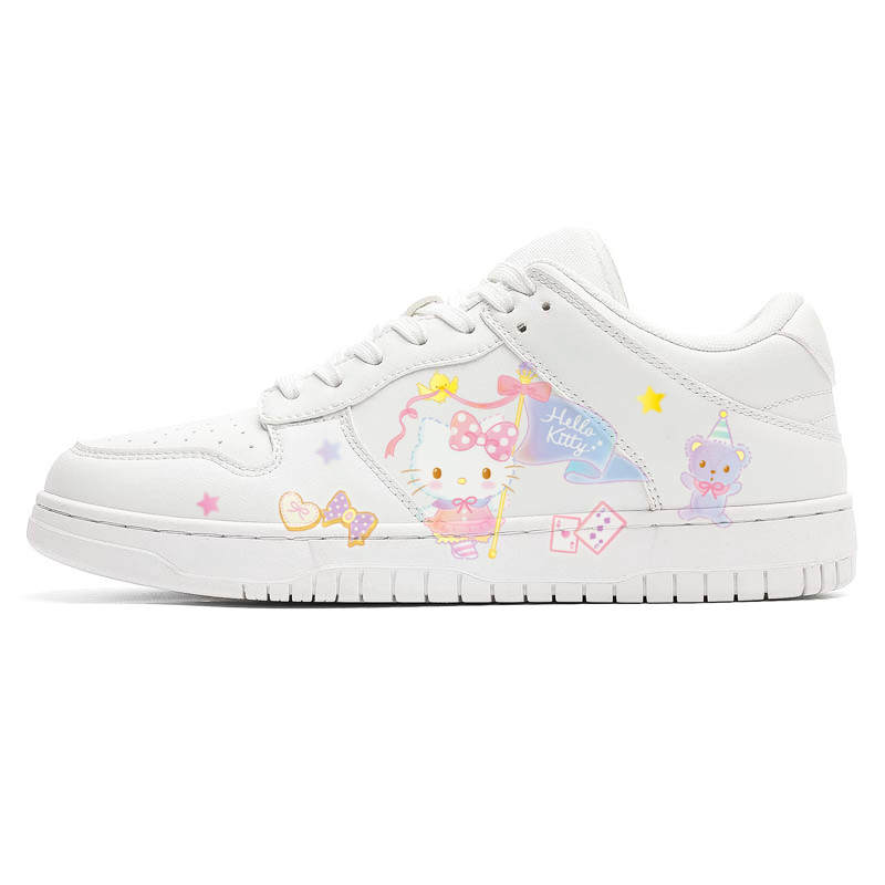 Sanrio Skateboard Shoes Women's Low Top White Purple Blue