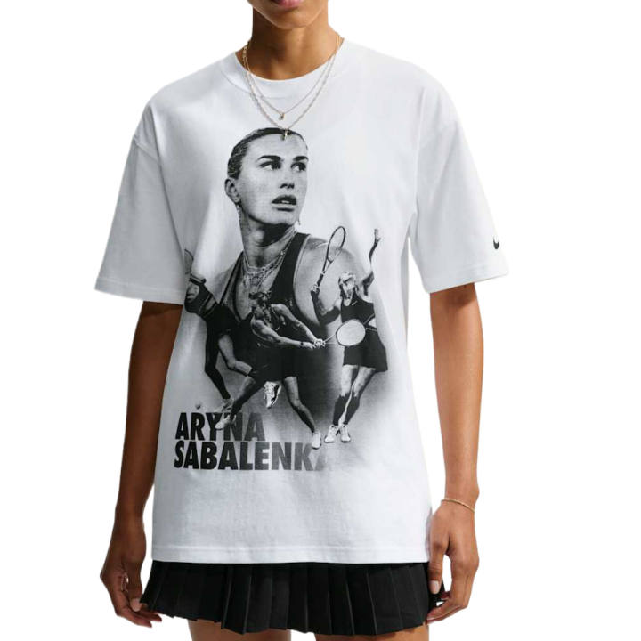 Nike Nike Court Tennis Tops Women's White Crew Neck Moderate