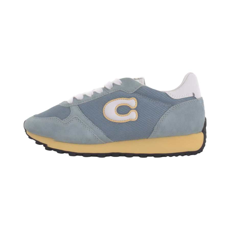 COACH Runner Suede Low top Casual Shoes Women's Blue