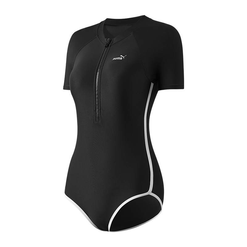 PUMA One Piece Swimsuits Women's Thin Triangle One Piece Swimsuit