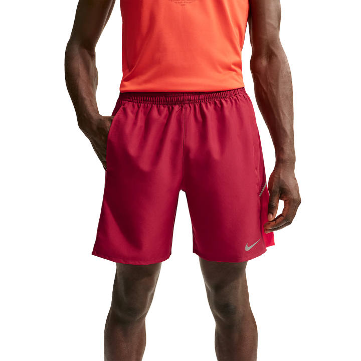 Nike Nike DRI FIT MILER Running Shorts Men's Vibrant Red/Sporty Red Moderate