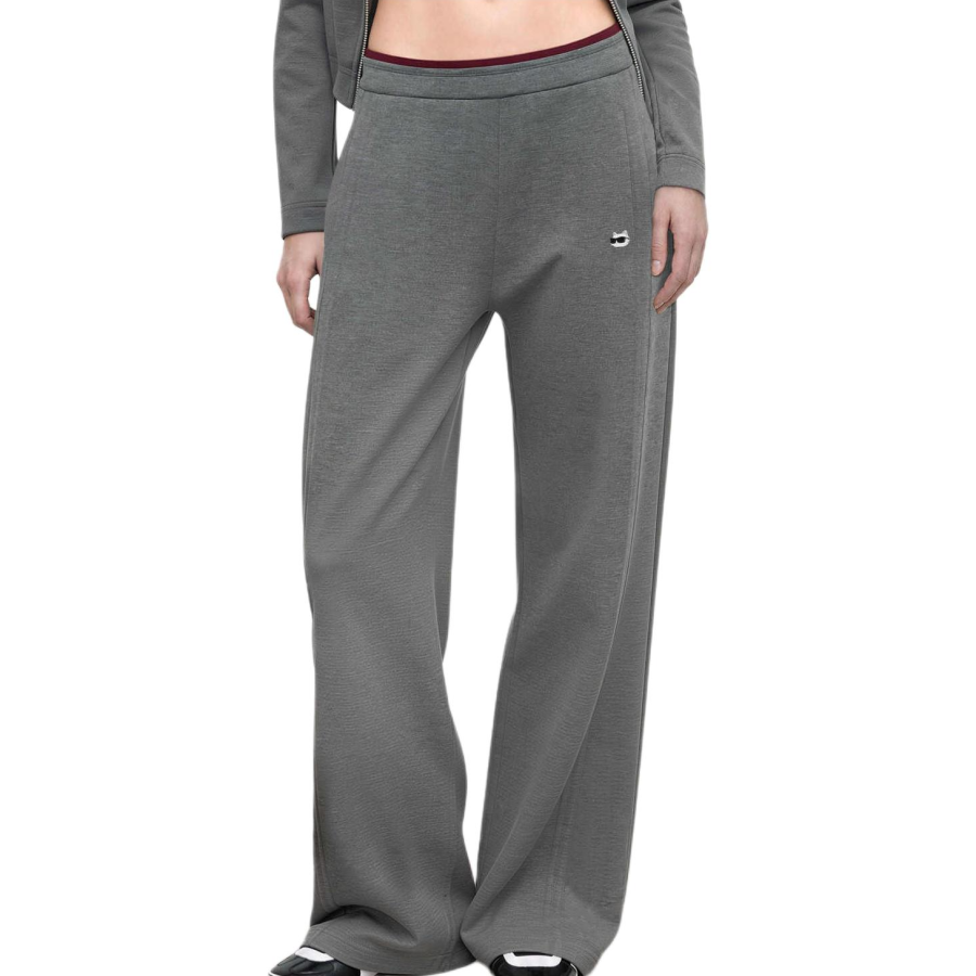 KARL LAGERFELD / Karl Lagerfeld Jeans Knitted Sweatpants Women's Gray Moderate Scimitar Pants