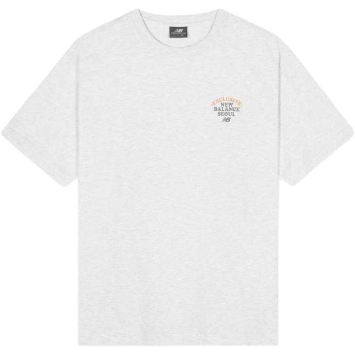 New Balance New Balance T Shirts Unisex Light Gray Crew Neck