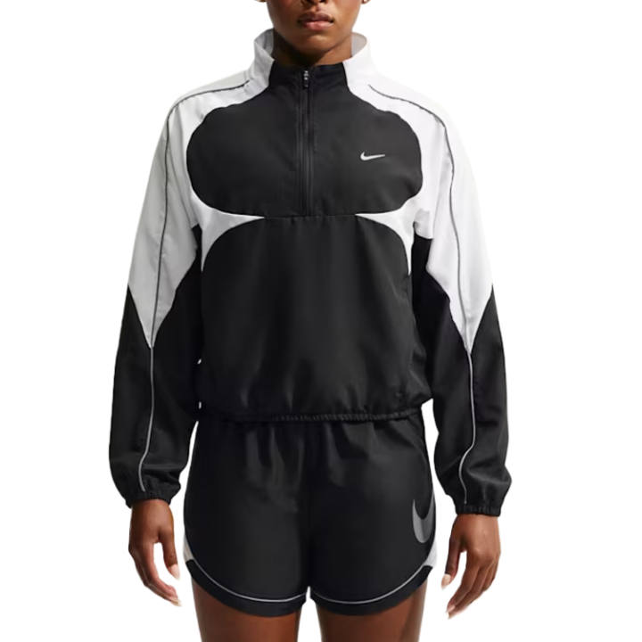 Nike Nike TEMPO Running Jackets Women's Black/White/Cool Gray Stand Collar Moderate