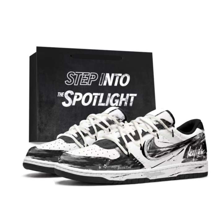 Nike Nike Big Skateboard Shoes Unisex Low Top White/Black