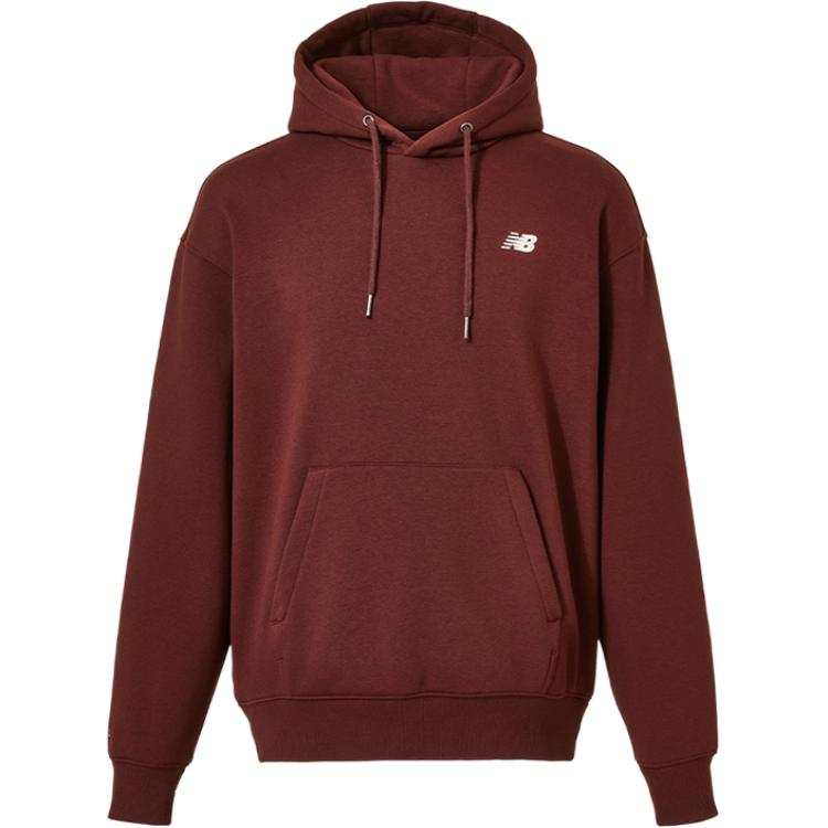 New Balance New Balance Sweatshirts Unisex Burgundy Hooded Non Detachable Moderate