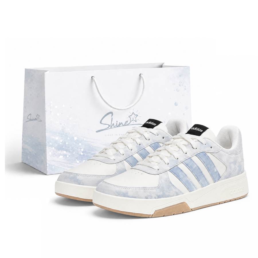 Adidas Adidas COURTBEAT Skateboard Shoes Unisex Low Top Blue Gray