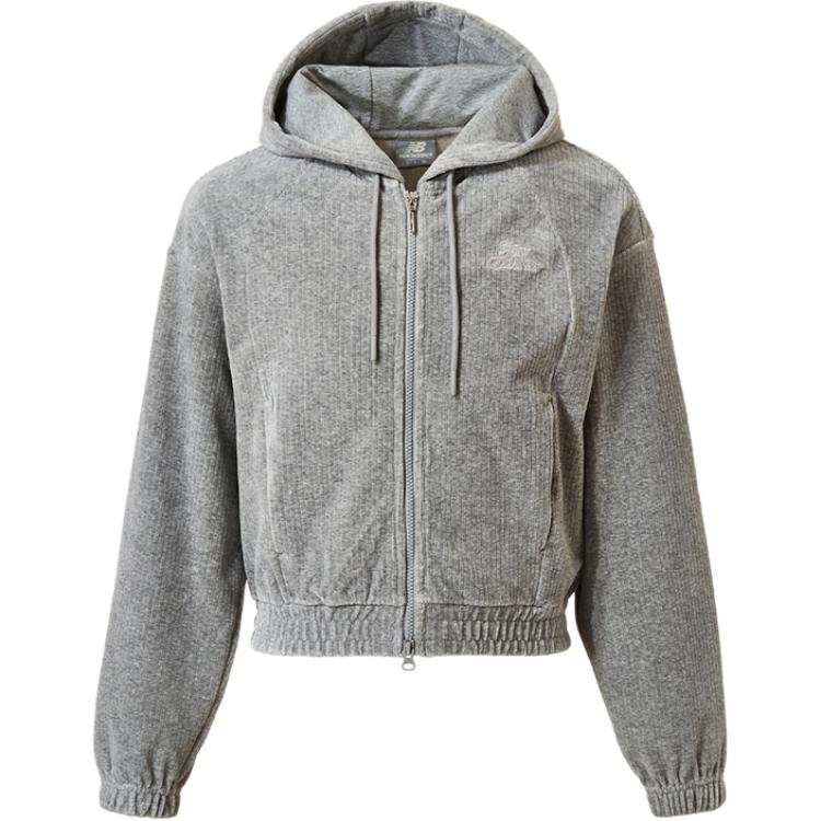 New Balance New Balance Sweatshirts Women's Mixed Gray Hooded Non Detachable Moderate