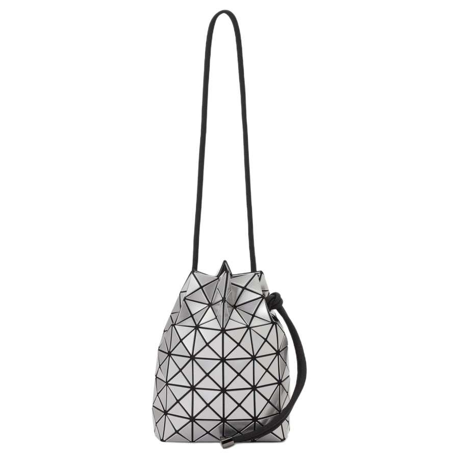 ISSEY MIYAKE Polyvinyl Chloride Shoulder Bag, Crossbody Bag Women's Silver