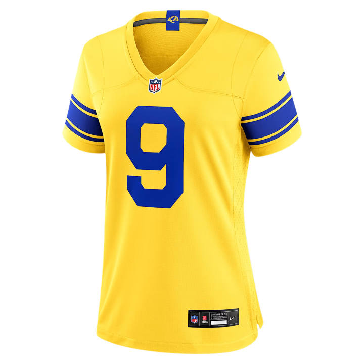 Nike Nike NFL Rugby Jerseys Women's Gold V Neck Moderate