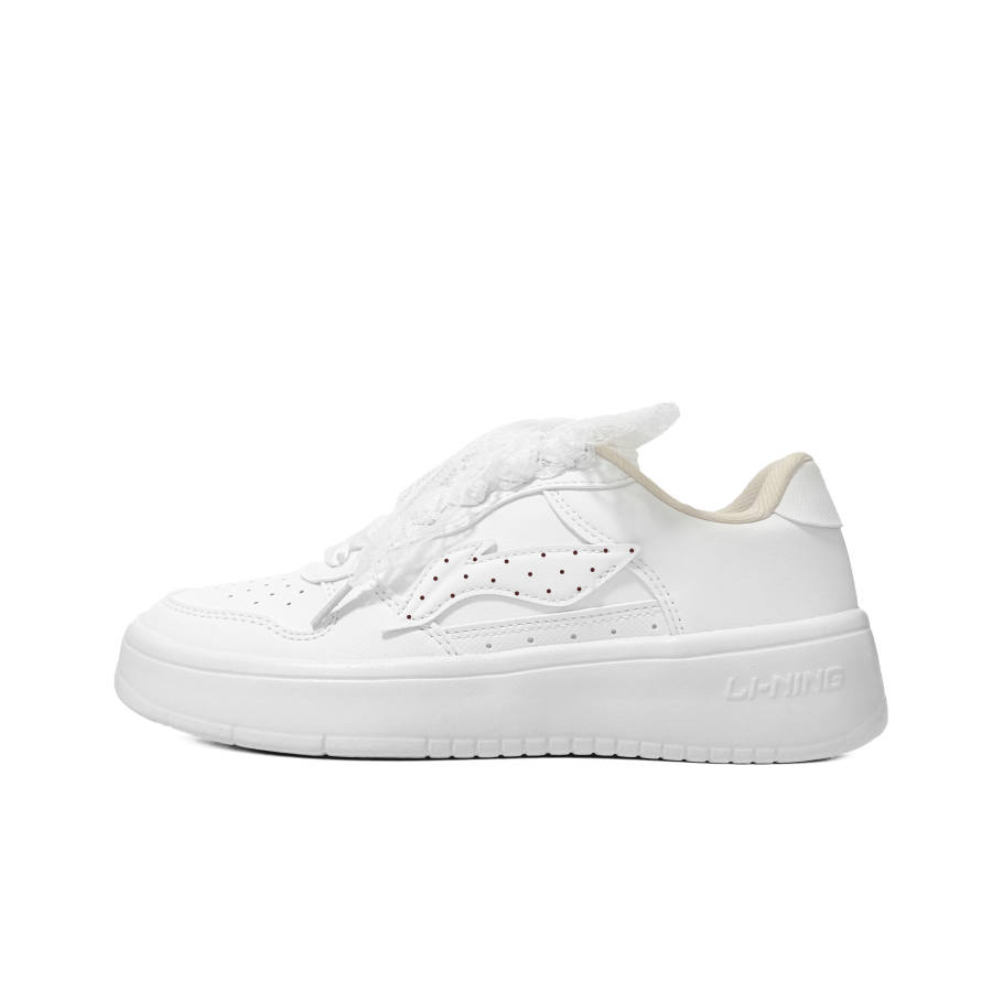 Li-Ning Li Ning Floating Boat Skateboard Shoes Unisex Low Top White