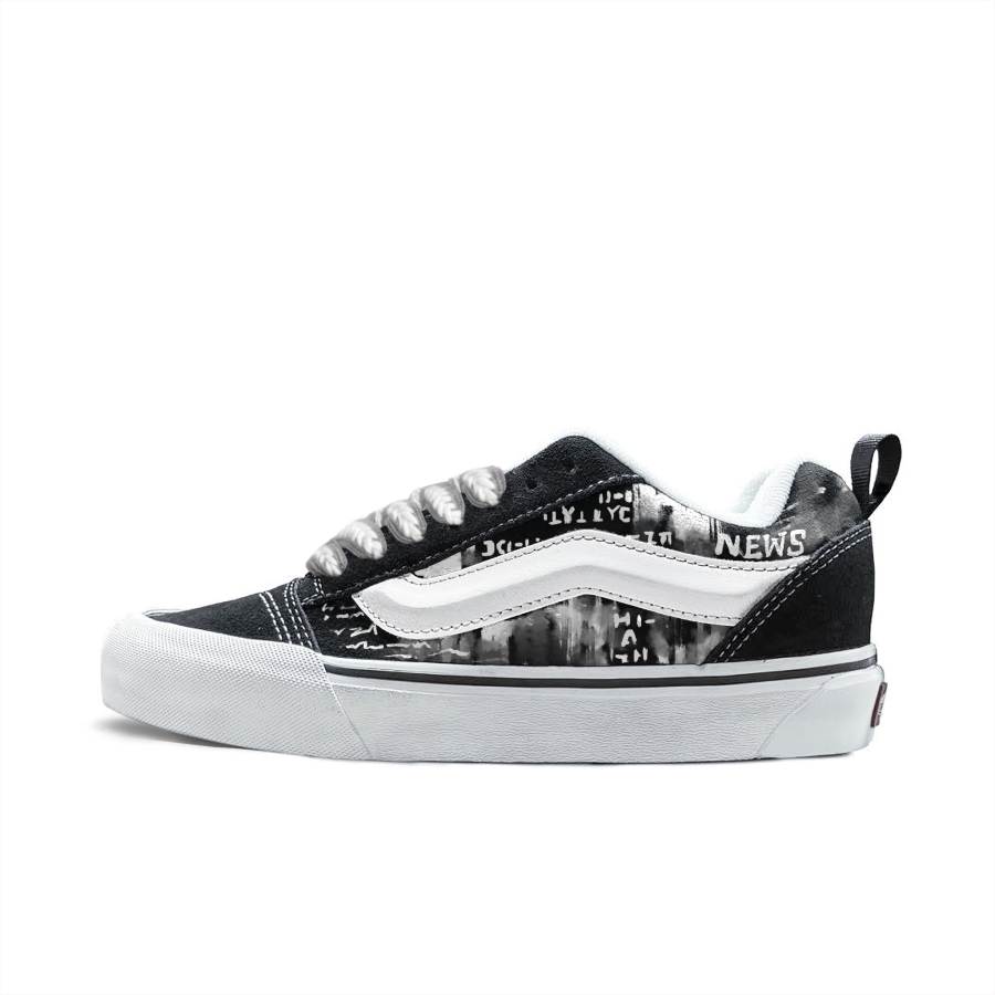 Vans Vans Knu Skool Skateboard Shoes Unisex Low Top Black/White