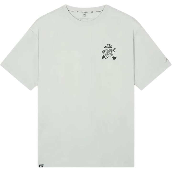 New Balance New Balance T Shirts Unisex Light Gray Crew Neck