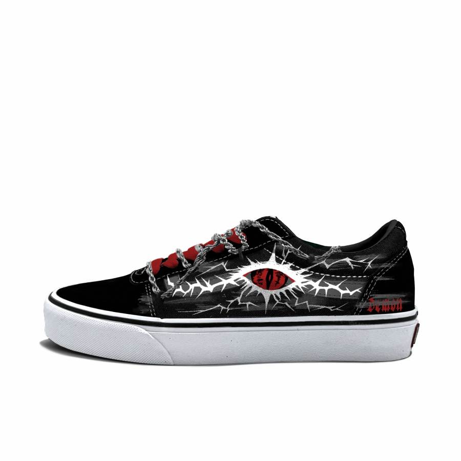 Vans Vans Ward Skateboard Shoes Men's Low Top Black/Red/White