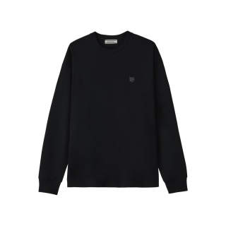 Onitsuka Tiger T Shirts Men's Black Crew Neck Moderate Straight Fit
