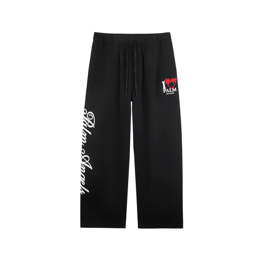 PALM ANGELS Casual Pants Unisex Moderate Wide Leg Pants