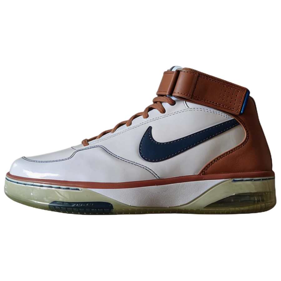 Nike Nike AIR FORCE 25 Basketball Shoes Unisex High Top White/Blue/Brown