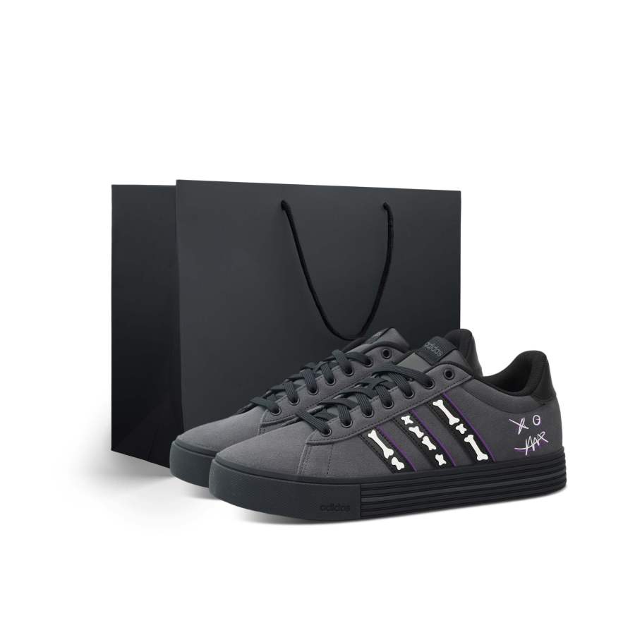 Adidas Adidas Daily 4.0 Skateboard Shoes Unisex Low Top Gray/Black