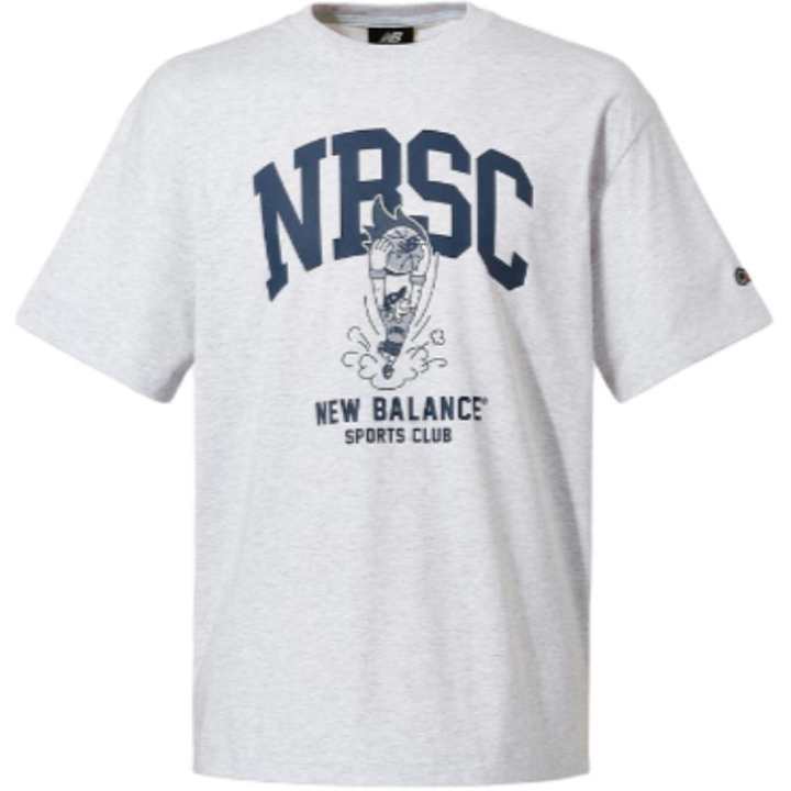 New Balance New Balance T Shirts Unisex Light Gray Crew Neck